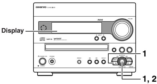 ONKYO CR-N7 - Visualizzazione delle impostazioni dei timer - 1