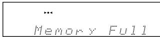 ONKYO CR-N7 - Se compare l'indicazione "Memory Full" (Memoria piena) - 1