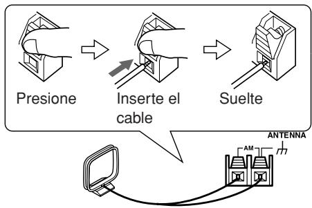 ONKYO CR-N7 - Conexión de la antenna en bucle AM - 2