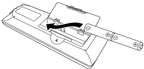 ONKYO CR-N7 - Colocacion de las pilas - 2