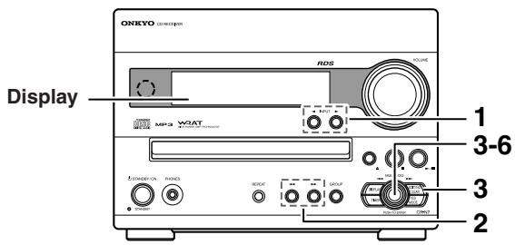 ONKYO CR-N7 - Programmazione delle stazioni FM/AM una ad una: Preset Write - 1