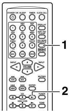 ONKYO CR-N7 - Pour annuler le réglage : - 1