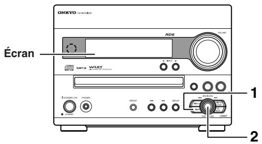 ONKYO CR-N7 - Activation et désactivation de la minuterie - 1