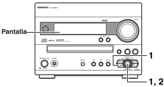 ONKYO CR-N7 - Visualización de las configuraciones del temporizador - 1