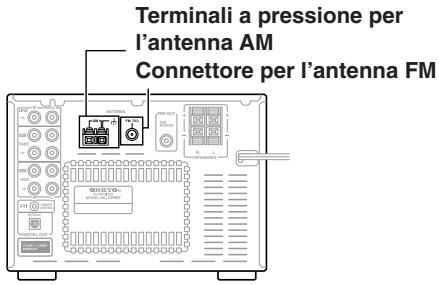 ONKYO CR-N7 - Collegamento dell'antenna - 1