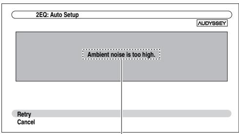 ONKYO HT-S7300 - Mensajes de error - 1
