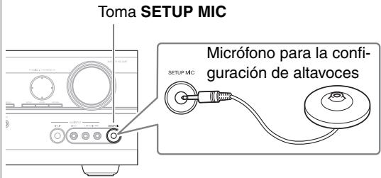 ONKYO HT-S7300 - Coloque el micrófono de configuración de los alta-voces en la posición ① de audición principal y conectelo a la toma SETUP MIC. - 1