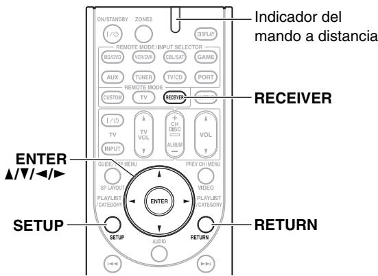 ONKYO HT-S7300 - Procedimientos comunes en el menu de configuración - 1