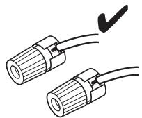 ONKYO HT-S7300 - Precauciones para la connexion de los altavoces - 2