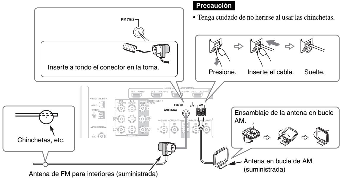 ONKYO HT-S7300 - Conexión de la antenna - 1