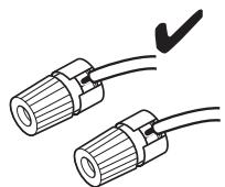 ONKYO HT-S7300 - Précautions concernant le branchement des enceintes - 2