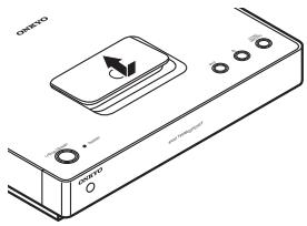 ONKYO ND-S1 - Aansluiten van de iPod op de ND-S1 - 1