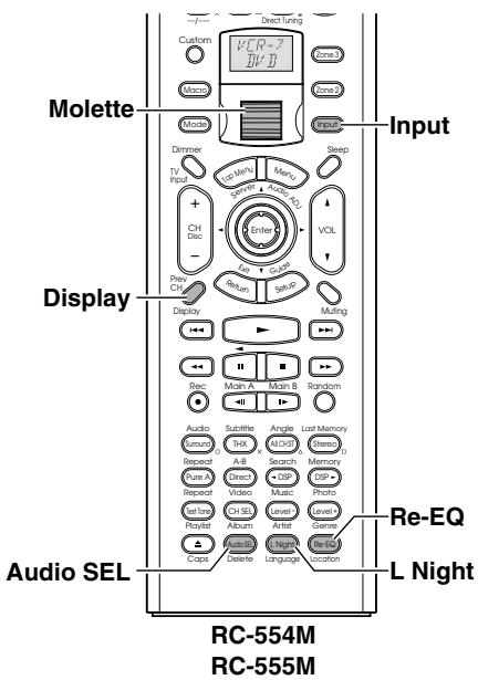 ONKYO RDC-7.1 - Remarque : - 2