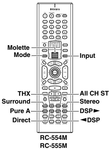ONKYO RDC-7.1 - Remarque : - 2