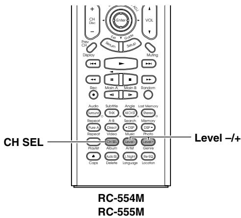 ONKYO RDC-7.1 - Réglage du volume des enceintes pour la lecture multicanaux - 1