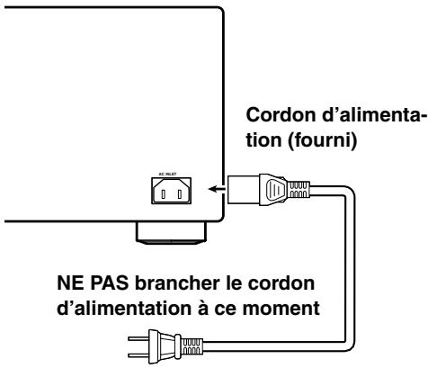 ONKYO RDC-7.1 - Branchement du cordon d'alimentation - 1