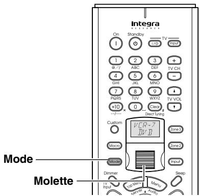ONKYO RDC-7.1 - Fonctionnement d'un apparéil connecté (Mode Switching) - 1