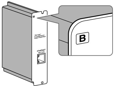 ONKYO RDC-7.1 - Vérifiez la dette de l'alphabet figurant sur la carte optionnelle. - 1
