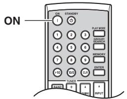 ONKYO T-4355 - Mise sous tension du T-4355 - 1