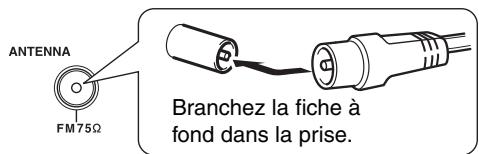 ONKYO T-4355 - Connexion de l'antenne FM interieure - 1