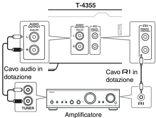ONKYO T-4355 - Collegamento di un amplificatore - 1