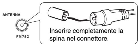 ONKYO T-4355 - Fissate l'antenna FM, come viene sostrato. - 1