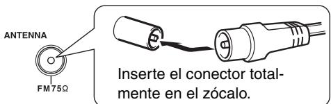 ONKYO T-4355 - Instale la antenna FM, como se muestra. - 1