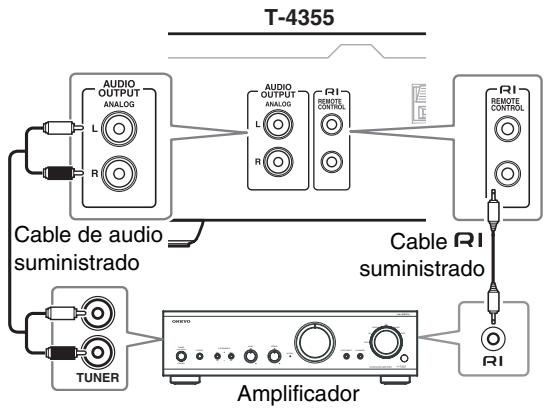 ONKYO T-4355 - Conectar un amplificador - 1