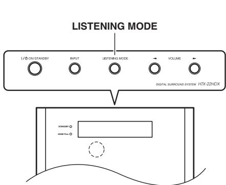 ONKYO HTX-22HDX - Choix du mode d'écoute - 1