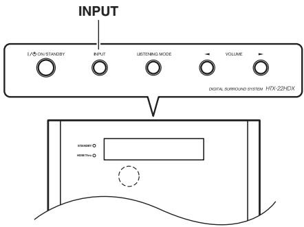 ONKYO HTX-22HDX - Changer l'affichage de source d'entrée - 1