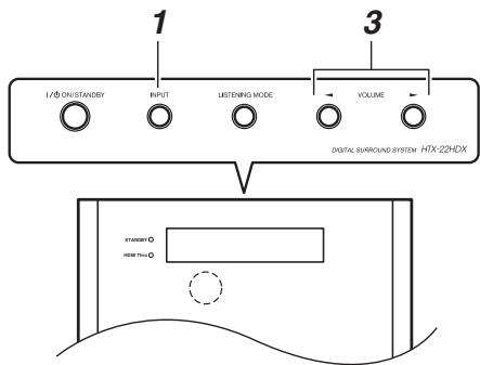 ONKYO HTX-22HDX - Fonctionnement élémentaire de l'HTX-22HDX - 1
