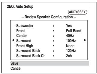 ONKYO TX-NR609 - Utilisez / pour sélectionner une option, puis appuyez sur ENTER. - 1