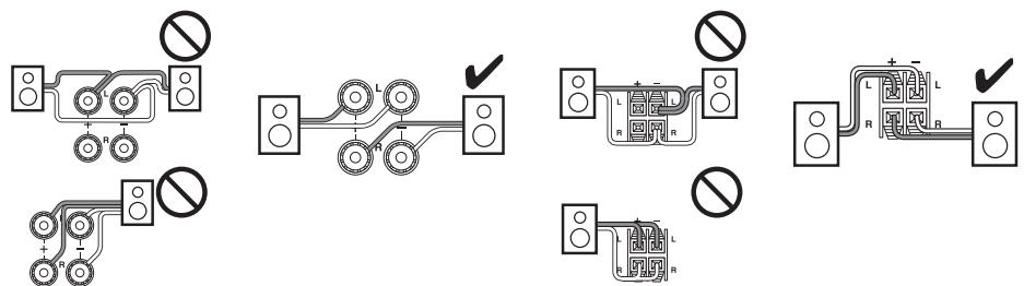 ONKYO TX-NR609 - Précautions concernant le branchement des enceintes - 2