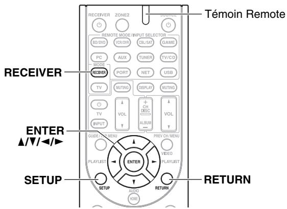 ONKYO TX-NR609 - Procédures courantes dans le menu de configuration - 1