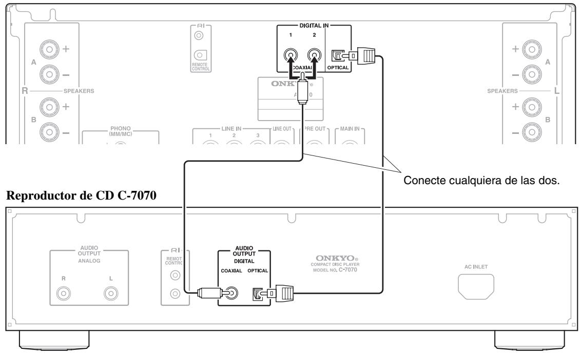 ONKYO A-9070 - Conexión digital (óptica o coaxial) - 1