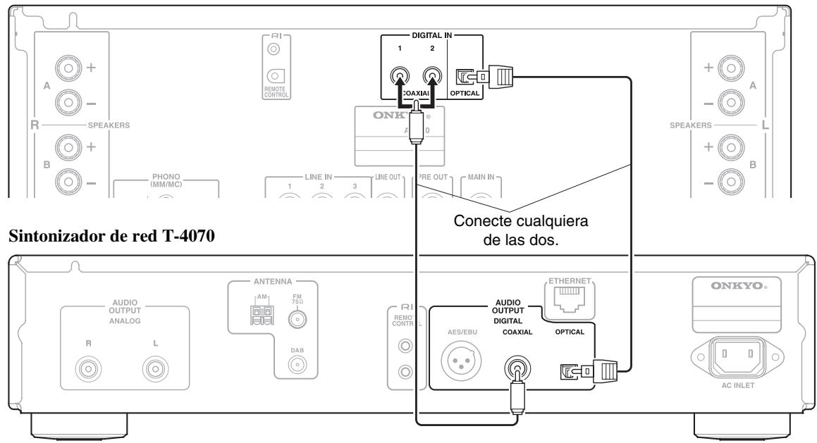 ONKYO A-9070 - Conexión digital (óptica o coaxial) - 1