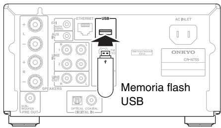 ONKYO CR-N755 - Reproduccion de ARCHivos de música en una memoria flash USB - 2