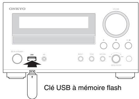 ONKYO CR-N755 - Lecture de fichiers musicaux sur une clé USB à mémoire flash - 1