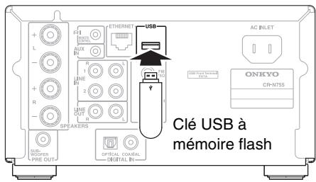 ONKYO CR-N755 - Lecture de fichiers musicaux sur une clé USB à mémoire flash - 2
