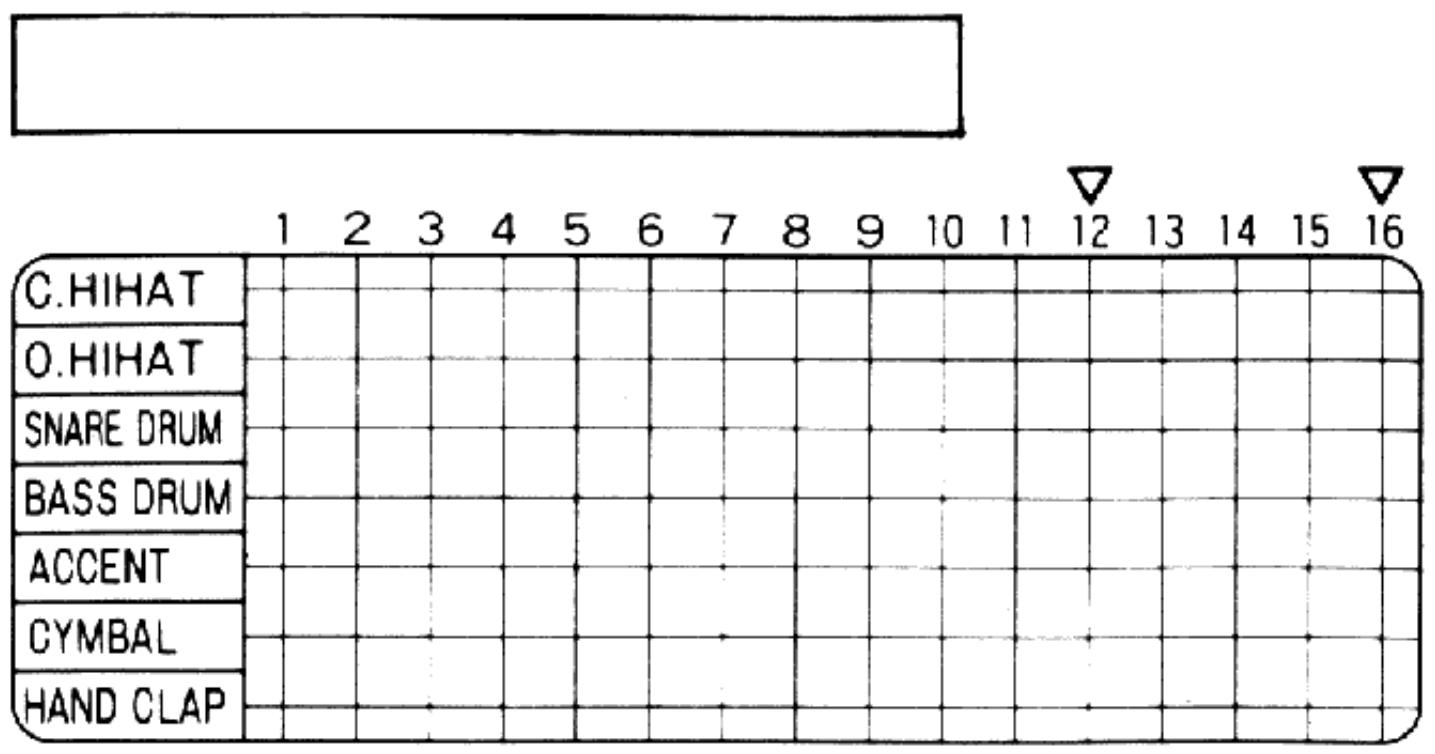 BOSS DR-110 - Mémo original - 2