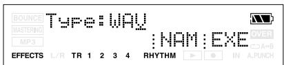 BOSS MICRO BR - Appuyez sur [TR4] (NEXT). - 1