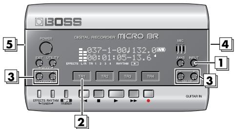 BOSS MICRO BR - Sélectionner l'entrée - 1
