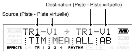 BOSS MICRO BR - Exemple 2: déplacer sur une autre piste - 3