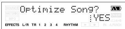 BOSS MICRO BR - Économiser la mémoire de la carte (song optimize) - 2