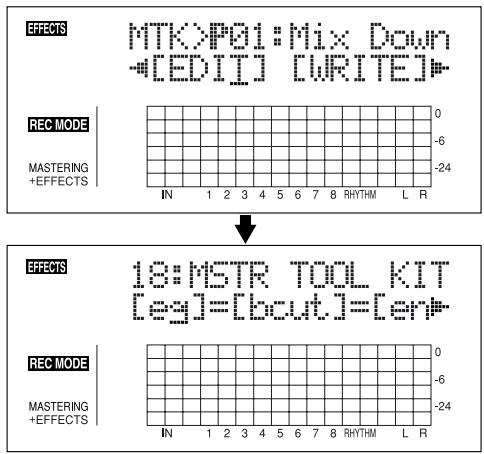 BOSS BR-864 - Édition des réglages du mastering tool kit - 2
