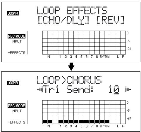 BOSS BR-864 - Sélection de l'effet de boucle - 1