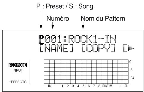 BOSS BR-864 - Sélection des patterns - 1