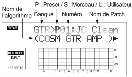 BOSS BR-864 - Appuyez sur la touche [effects] - 1