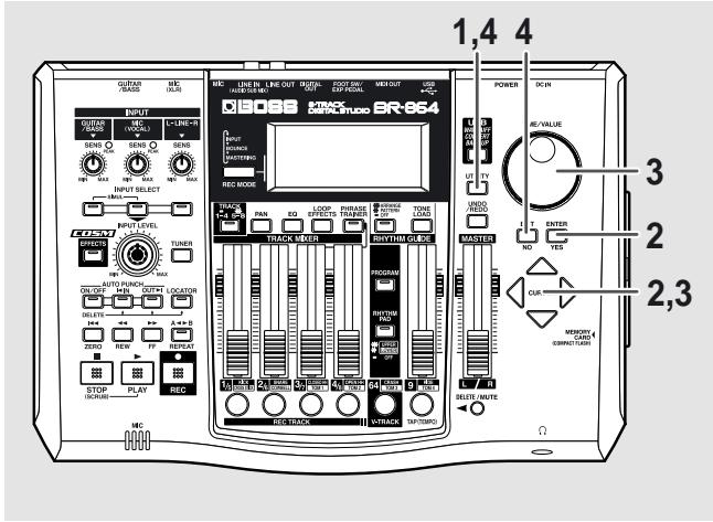BOSS BR-864 - Réglage du contraste - 1