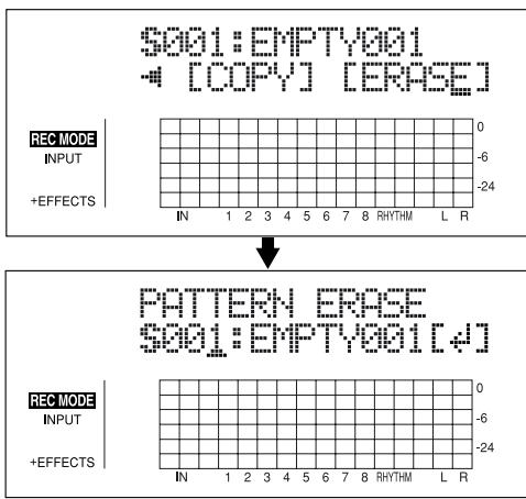 BOSS BR-864 - Suppression de patterns - 1